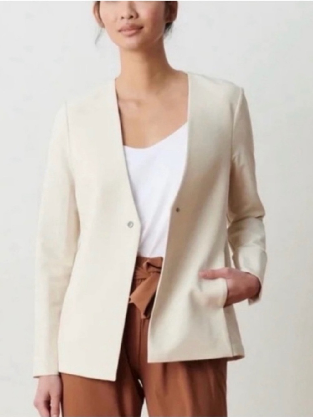 ADAY Cream Trailblazer Blazer - Size M